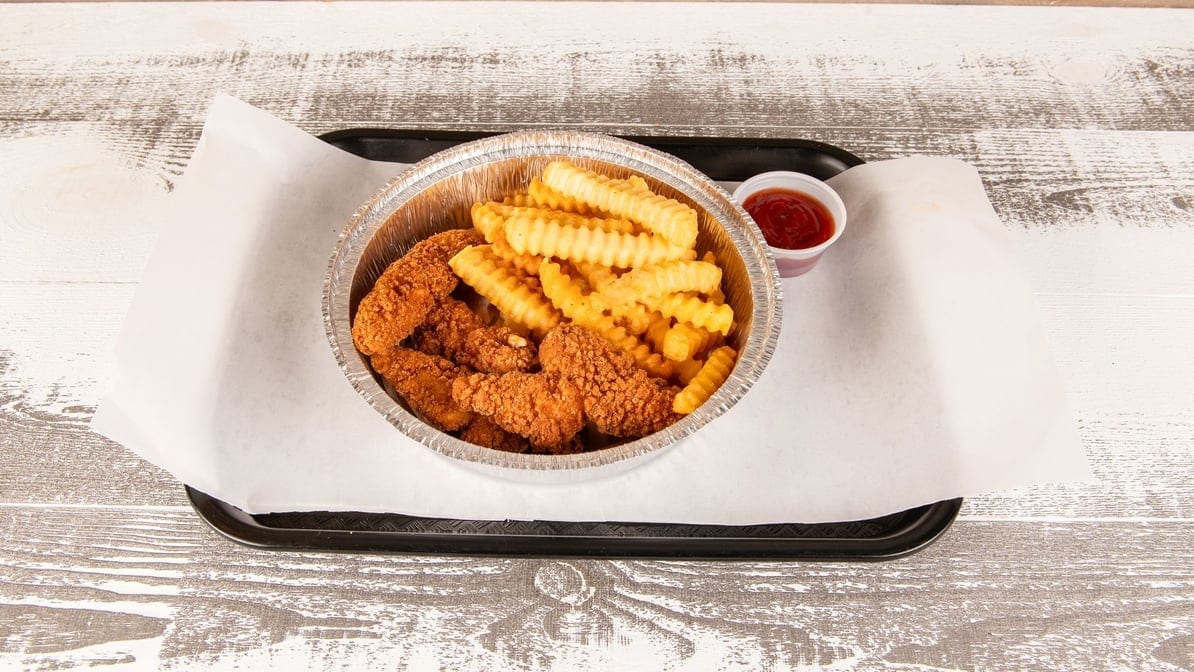 Chicken Tenders and Fries.