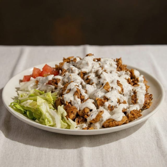Chicken Over Rice Platter.